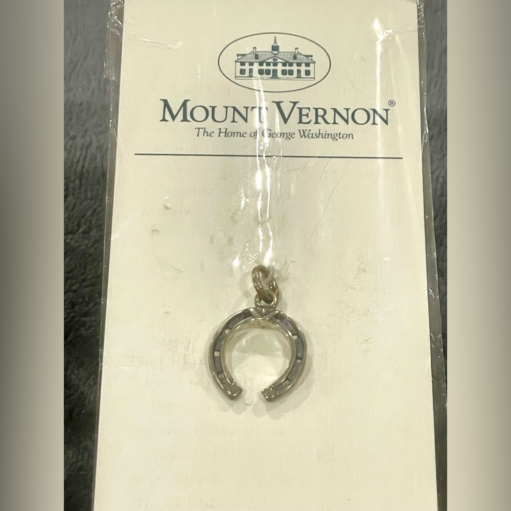 Mount Vernon Fine Sterling Silver Horseshoe Charm - New in Package